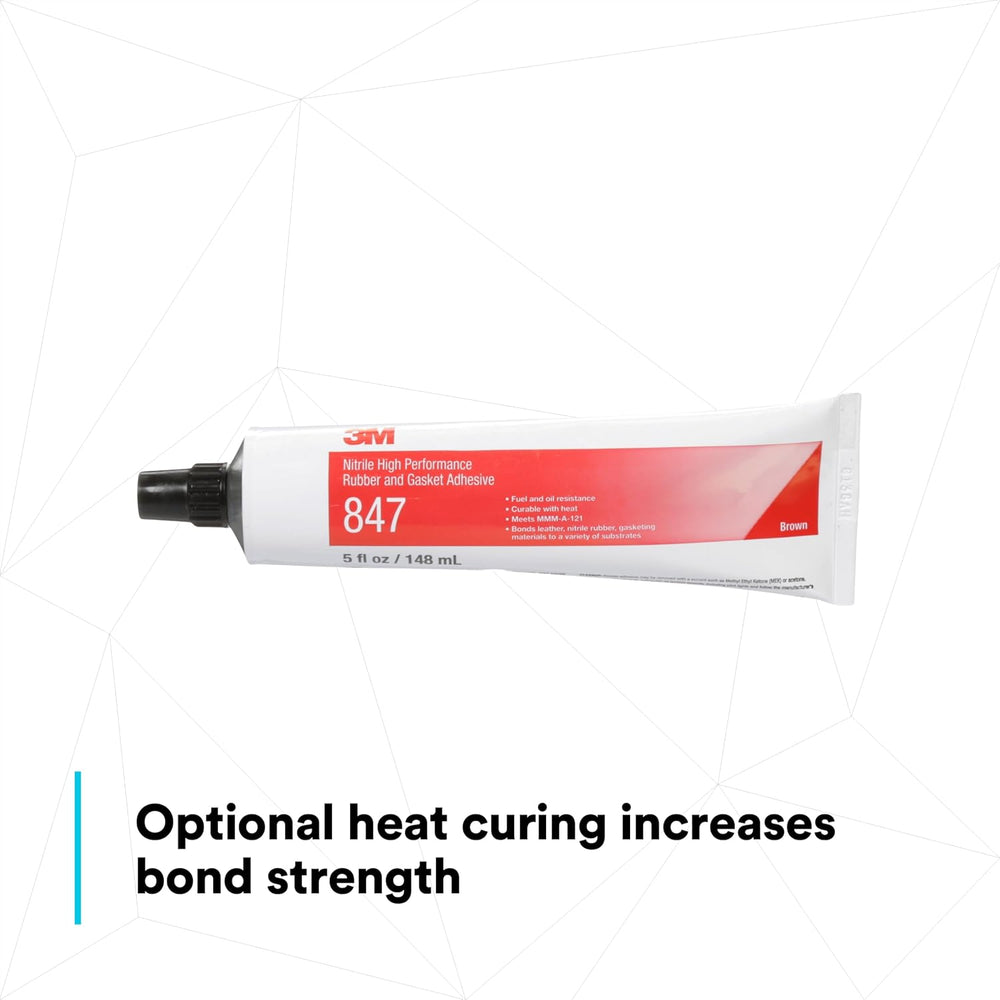 3M Nitrile High Performance Rubber and Gasket Adhesive 847, 5 Oz Tube