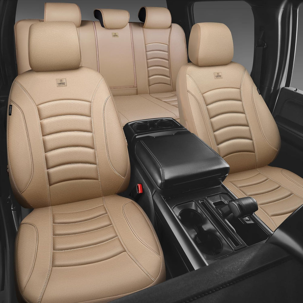 CAR PASS 3D Foam PU Leather Car Seat Covers, Universal Seat Covers Full Sets ...