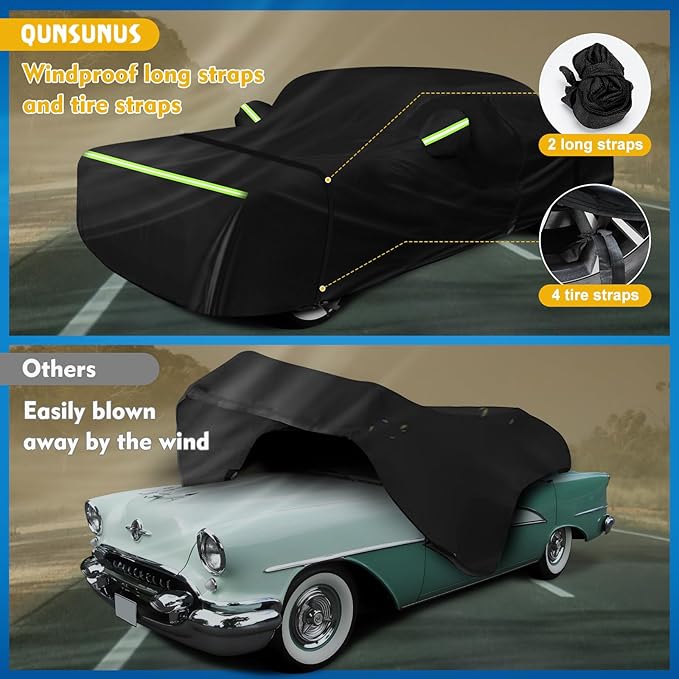 QUNSUNUS Waterproof Car Cover for Oldsmobile 88 1949-1958/1986-1999, Outdoor