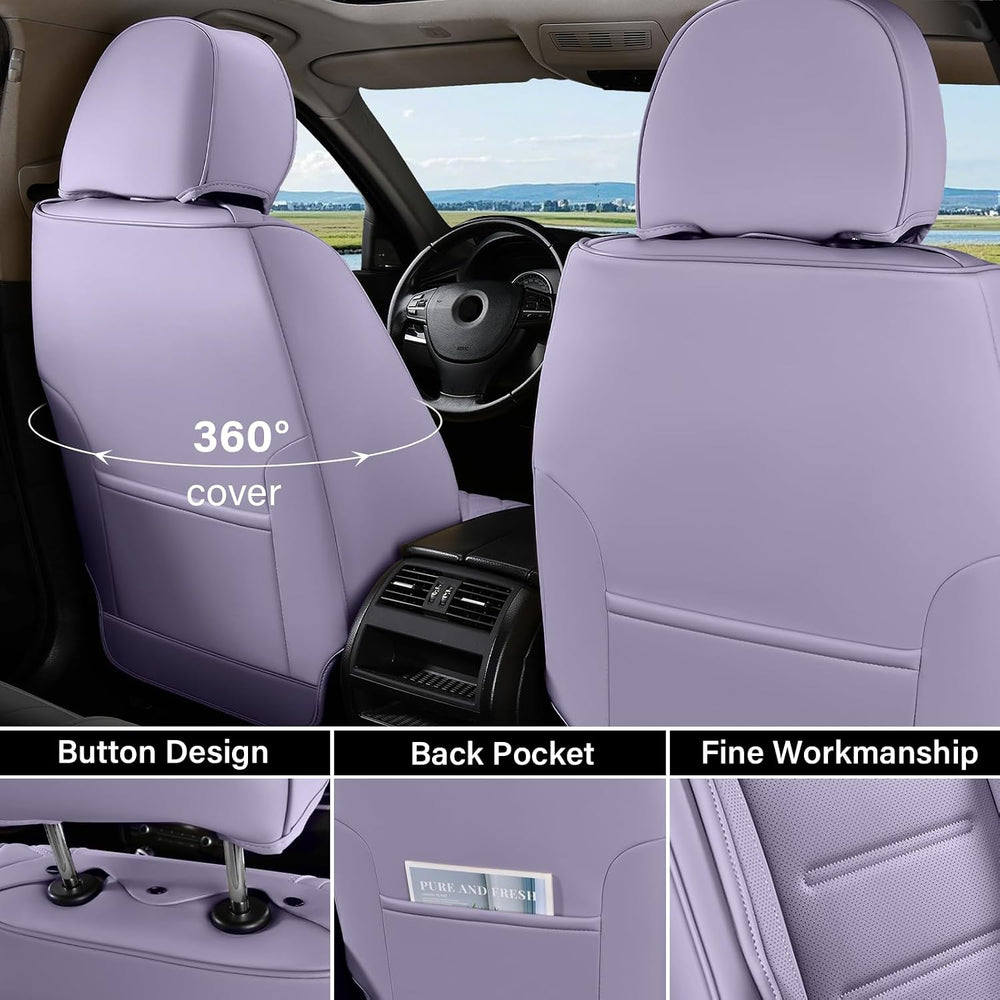 Coverado Car Seat Covers Full Set, Seat Covers for Cars, Car Seat Protector W...