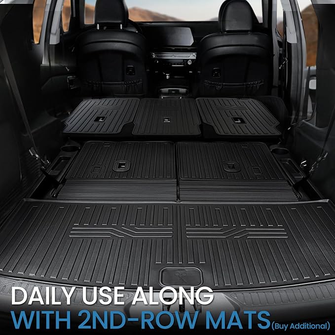 Floor Mats for 2020-2024 2025 Ford Explorer 7 Seats Bench Seat Car Mat