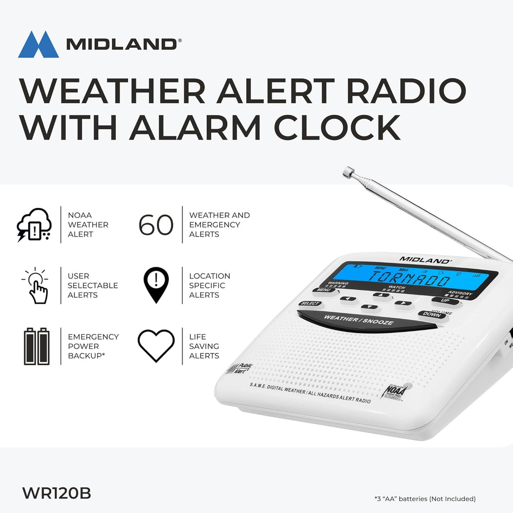 Midland - WR120B - NOAA Emergency Weather Alert Radio
