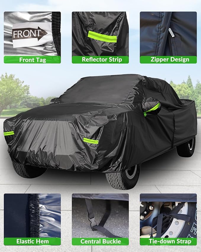 Pickup Truck Cover Waterproof All Weather, Outdoor Indoor Truck Protection Cover