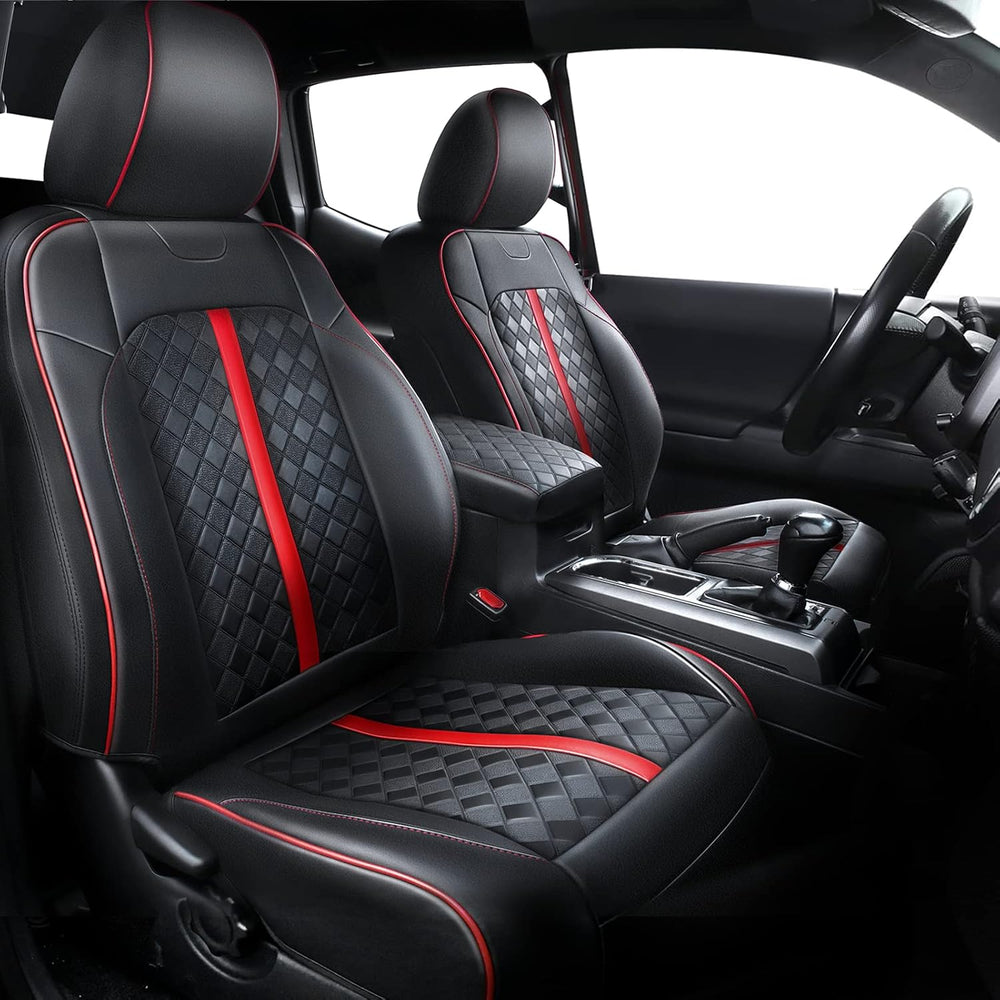 Carlimeki Leather Seat Covers Custom Fit for Tacoma Gen 3rd (2016-2023)
