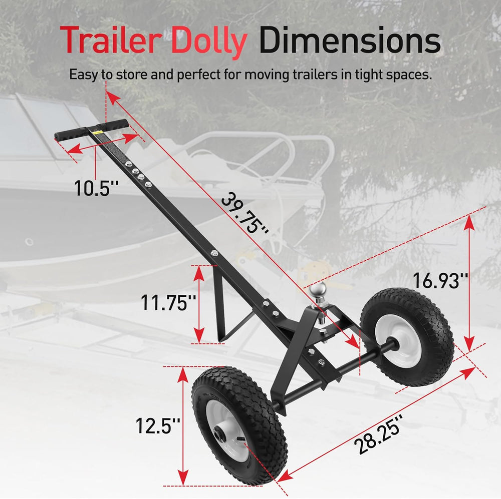 YOLANDO Trailer Dolly, Trailer Mover Dolly for Watercraft Small Boat Moving, ...