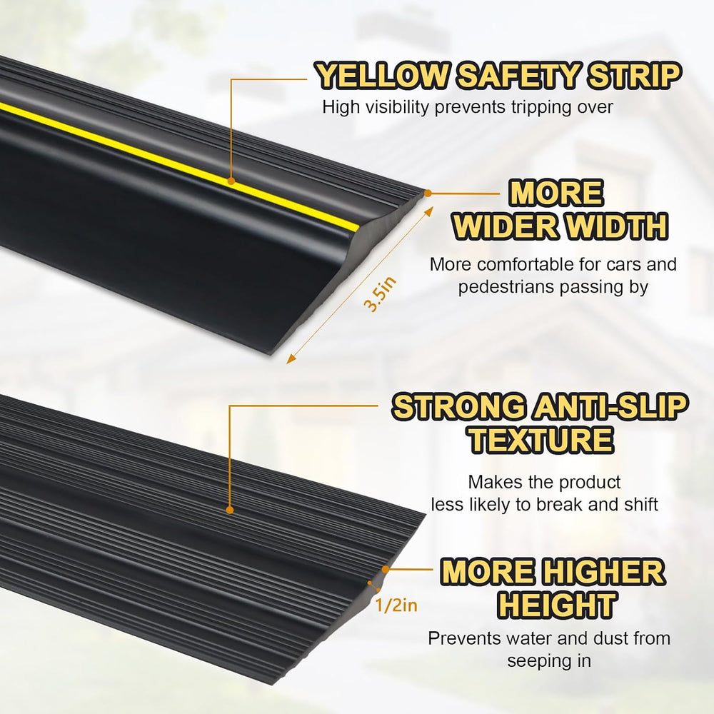 16FT Garage Door Threshold Seal Strip, Waterproof Rubber