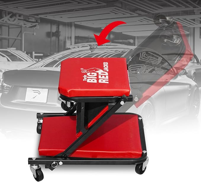BIG RED ATR6036ZER 36" Foldable Z-Creeper Seat: 2-in-1 Garage Shop Creeper