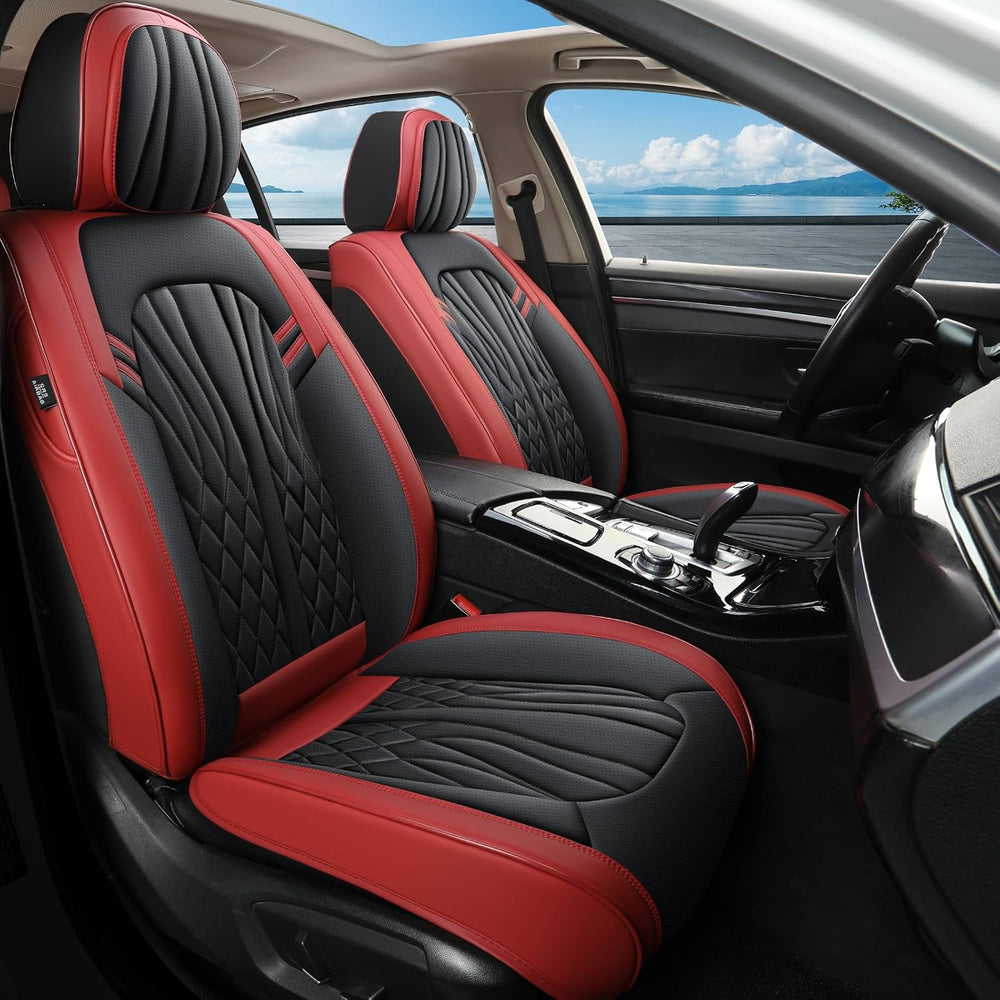 MINGBRON Leather Car Seat Covers,Car Seat Protector Waterproof,Seat Covers Fu...