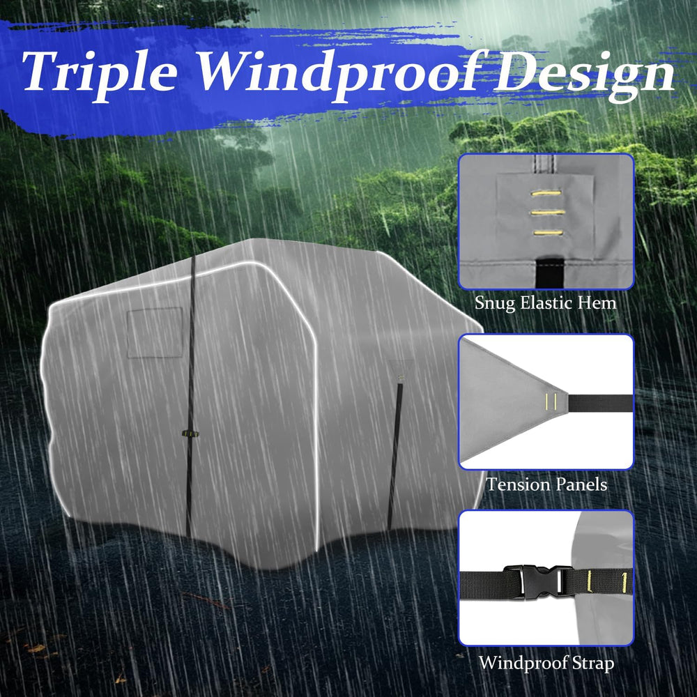 ATV Covers Waterproof Outdoor Heavy Duty, ATV Cover 600D UV Resistant Tear Pr...