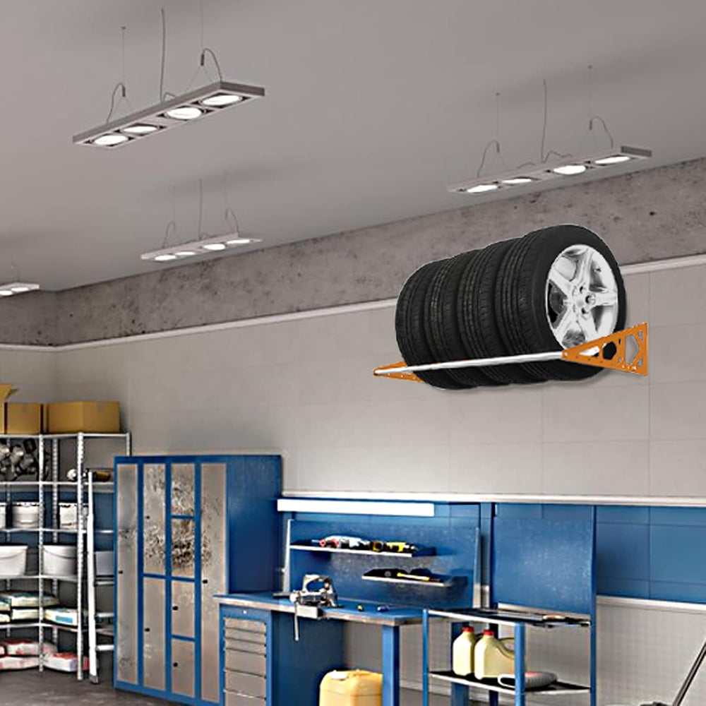 Tire Rack Wall Mount Adjustable 31"-56" Tire Storage Rack Wall Moun...