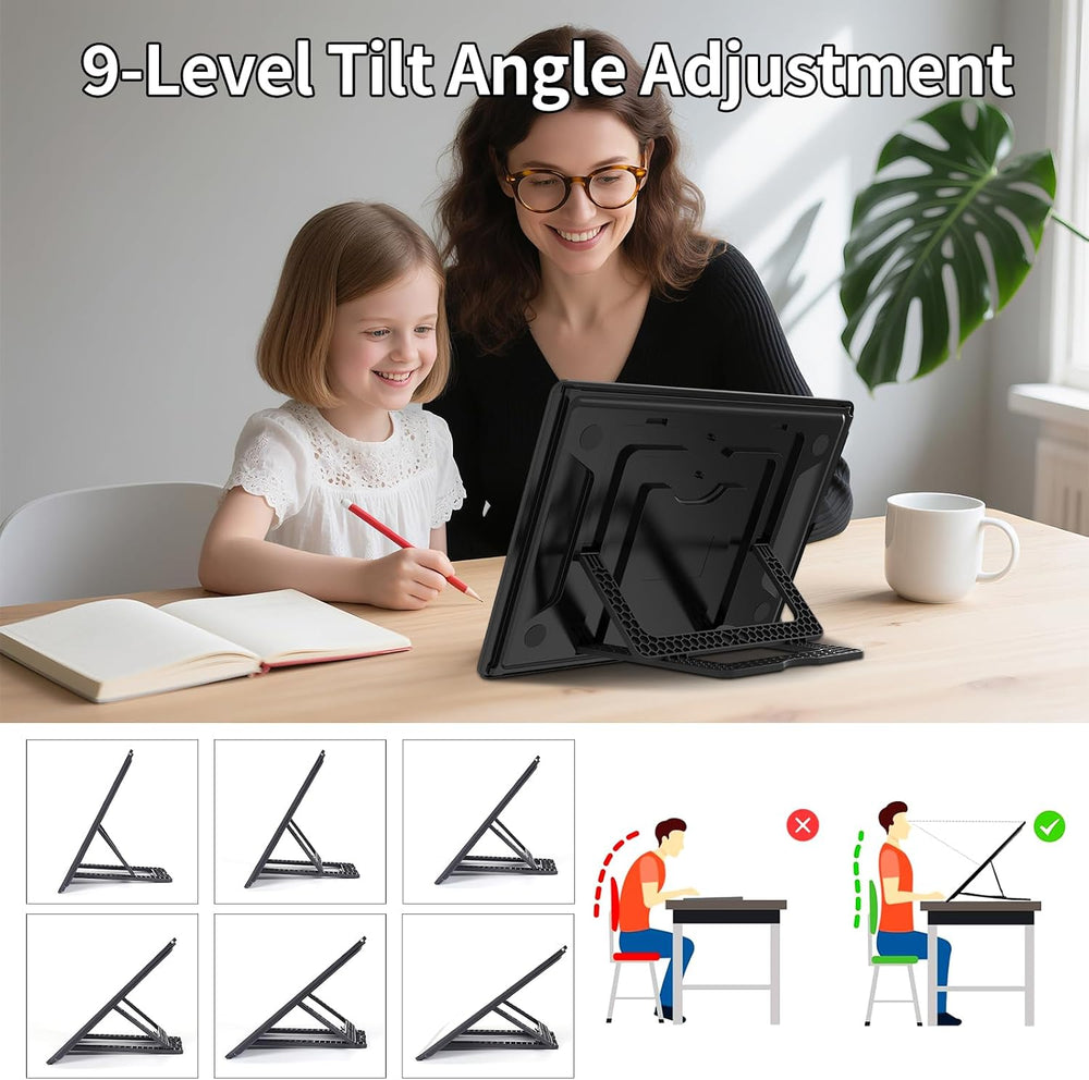 TOHETO Rechargeable A4 Light Board with Stand, Super Bright Magnetic Light Pa...