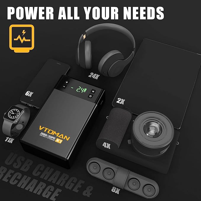 VTOMAN X1 Jump Starter with Air Compressor, Car Battery Jumper Starter with