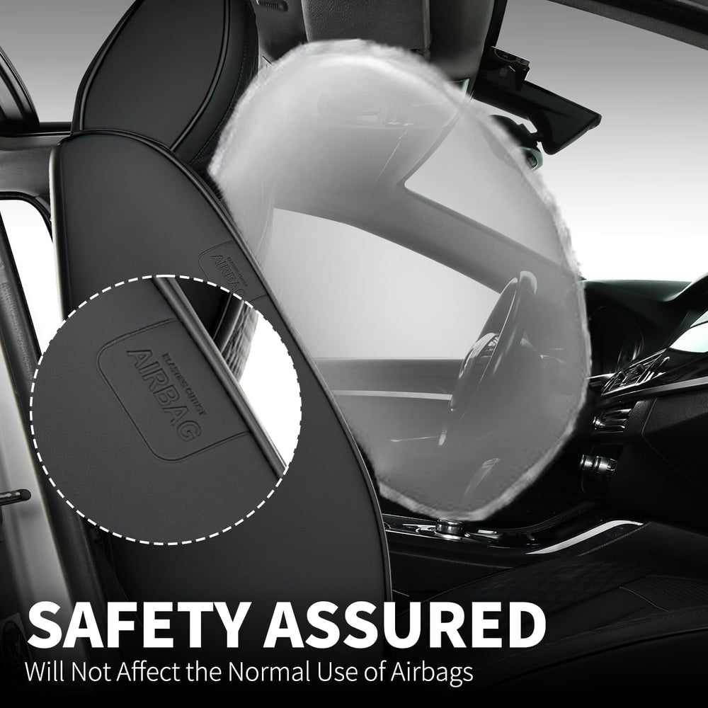 Car Seat Covers Full Set, Automotive Seat Covers, Black Car Seat Cover, Water...