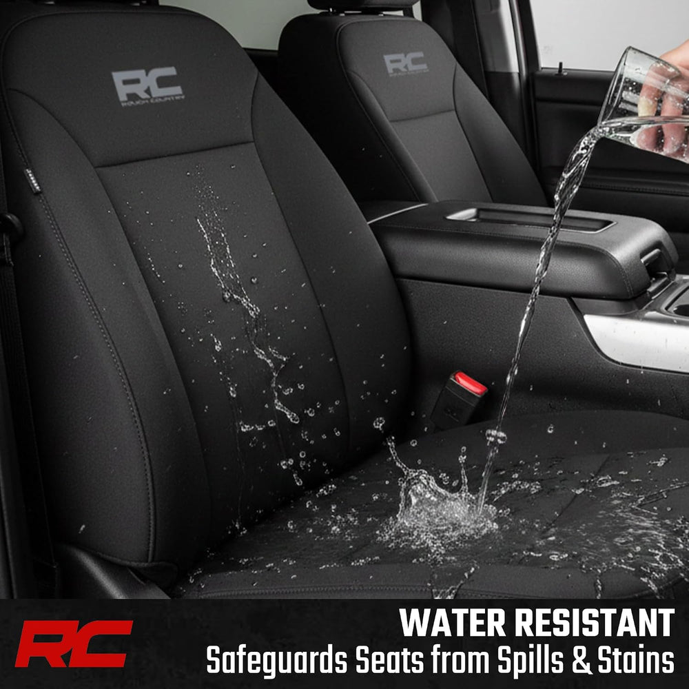 Rough Country Neoprene Seat Covers for Chevy Silverado & GMC Sierra 1500 ...