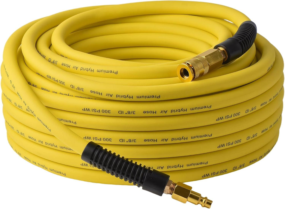 Hybrid Air Hose 3/8-Inch by 100-Feet Air Compressor Hose - Flexible Heavy Dut...