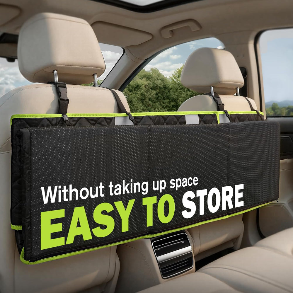 Pecute Dog Car Seat Cover for Back Seat 53.54 * 23.62 in, Car Window Fixing f...
