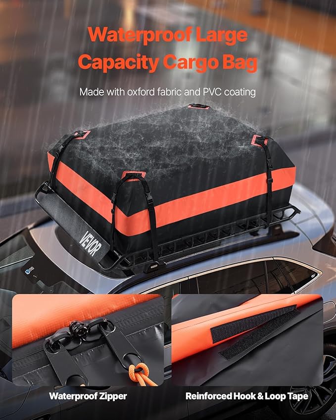 VEVOR Roof Rack Basket, Universal Rooftop Cargo Carrier