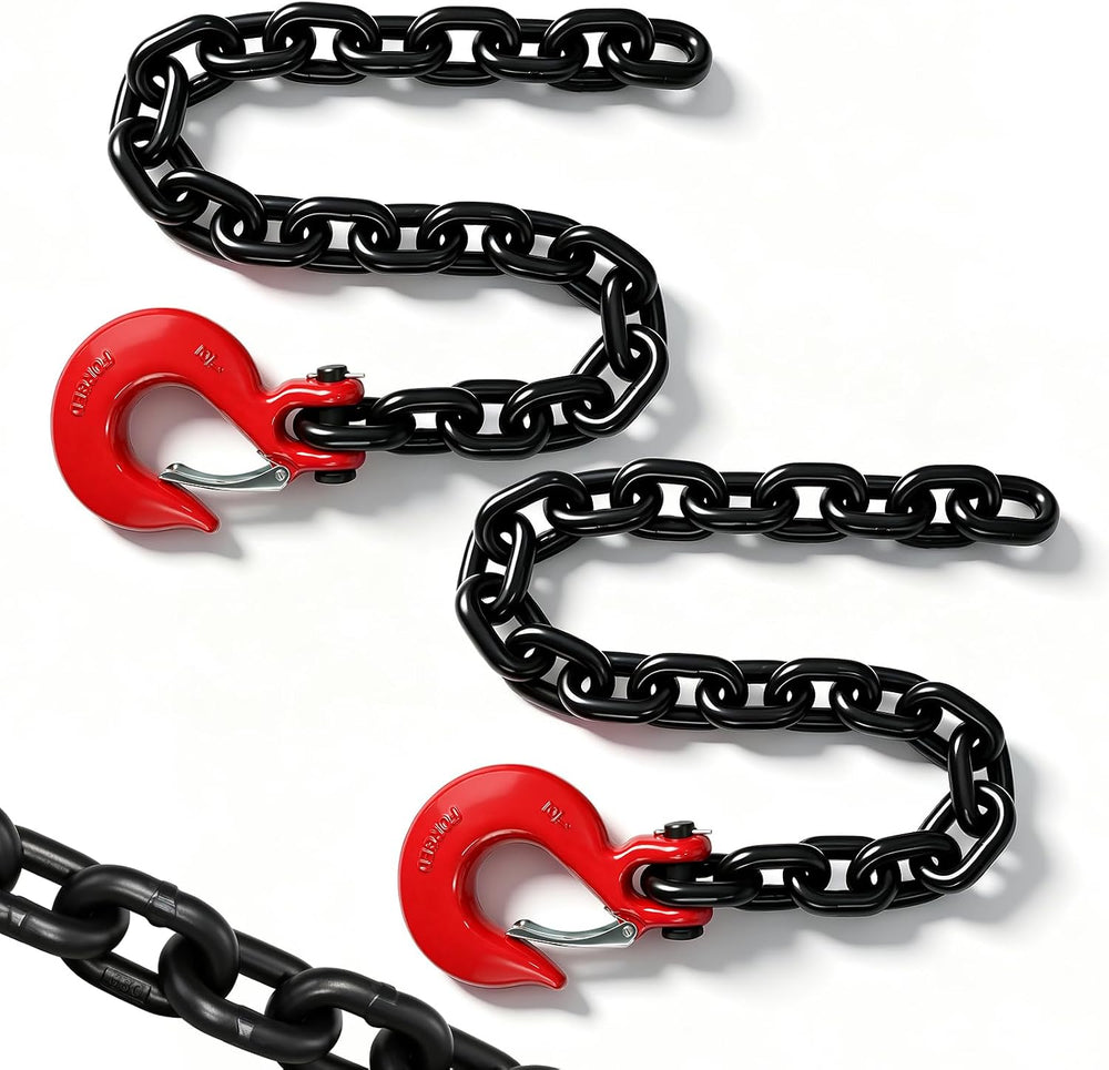 1/2" G80 Trailer Safety Chains with G70 Clevis Safety Hook,36" Tow ...