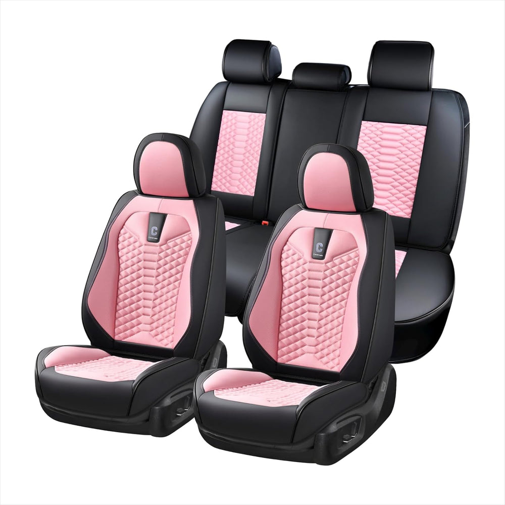 Coverado Car Seat Covers Full Set, 5 Seats Universal Seat Covers for Cars, Br...