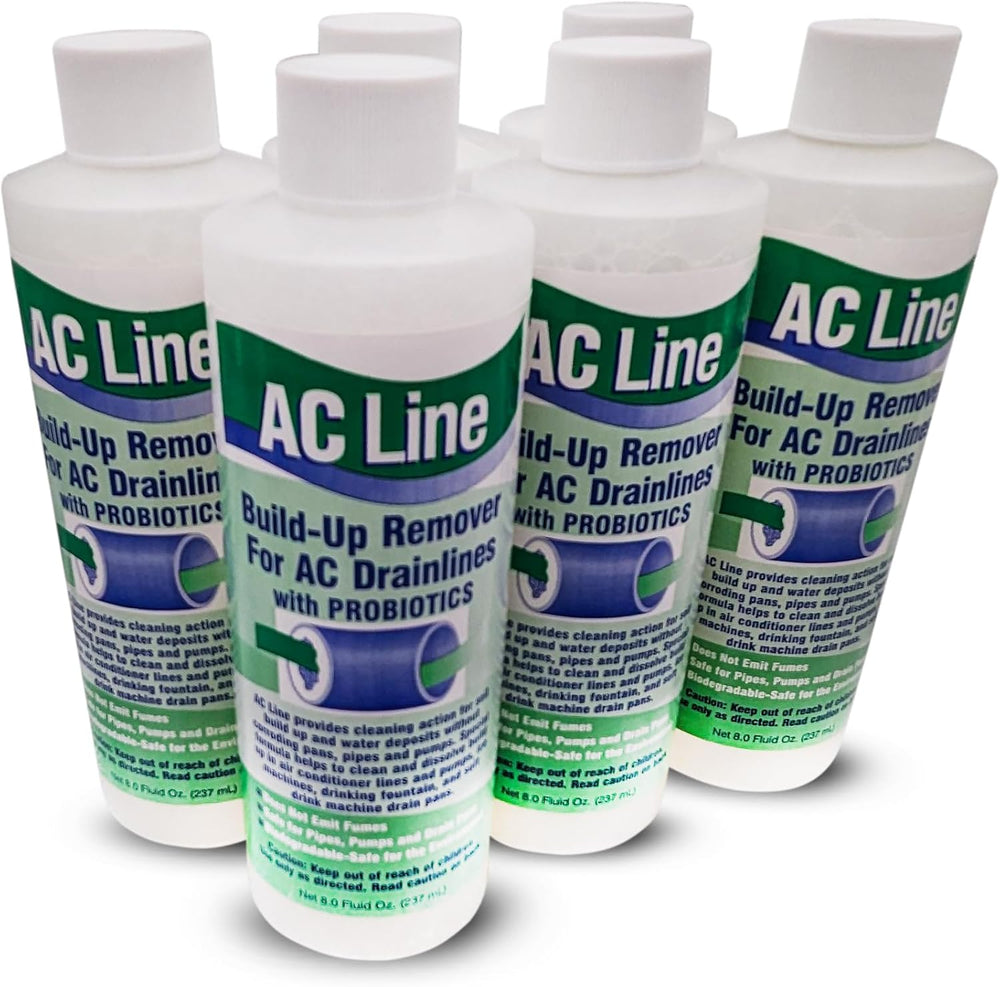 AC Drain Line Cleaner - 6 Pack / 18 Month Supply - Cleans HVAC drain lines, c...