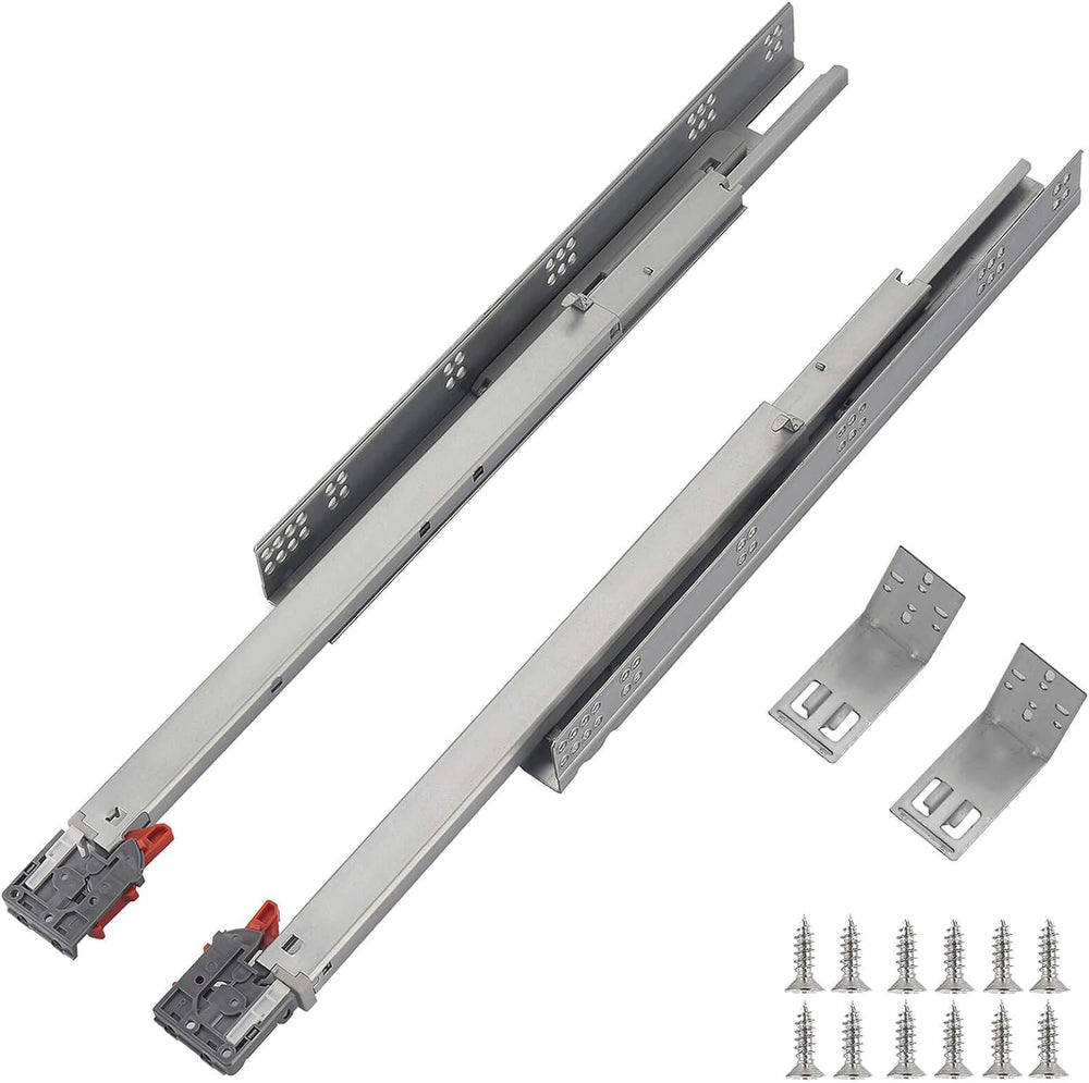 OCG Soft Close Undermount Drawer Slides 21 inch (6 Pairs), Full Extension Con...