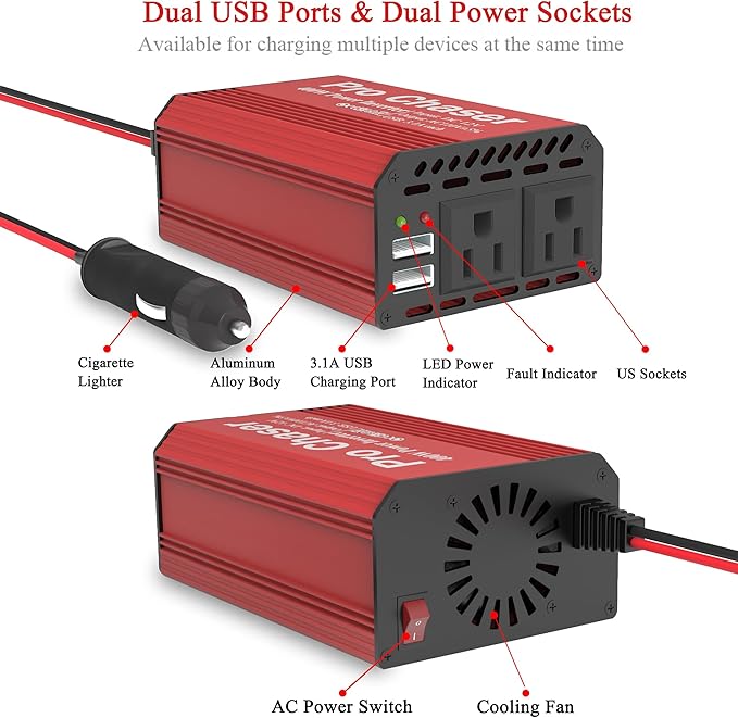 Pro Chaser 400W Power Inverters