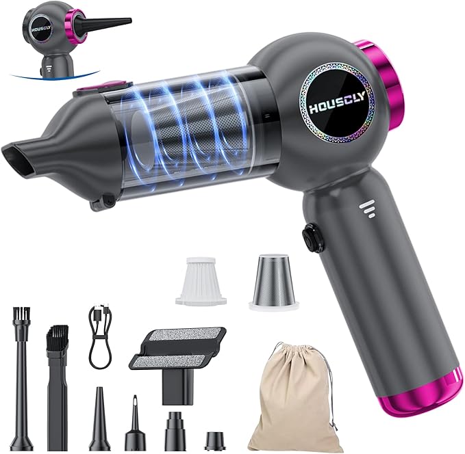 Handheld Car Vacuum Portable Cordless 25000Pa High Power Small Mini Hand Vacuum