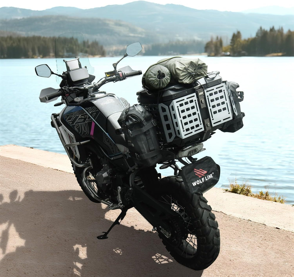 Motorcycle Top Case, 45L Universal Tail Box Motorbike Luggage Storage Trunk |...