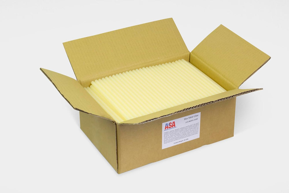 ASA Hot Glue Sticks 7/16" x 10" Full Size, 25lb Box, 472 Ct
