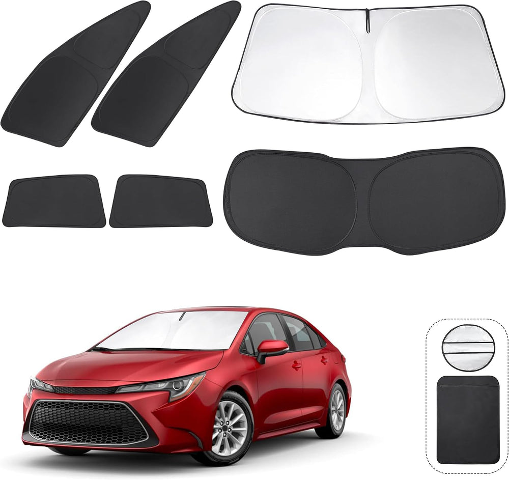 TINGLU Window Shades for Toyota Corolla 2020-2024 2025 Accessories Side Full ...