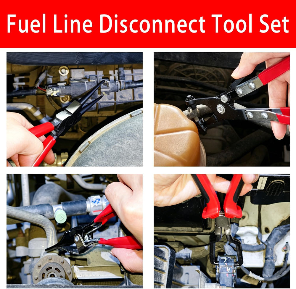 12PCS Auto Electrical Disconnect Pliers Set & Fuel Line Disconnect Tool Kit