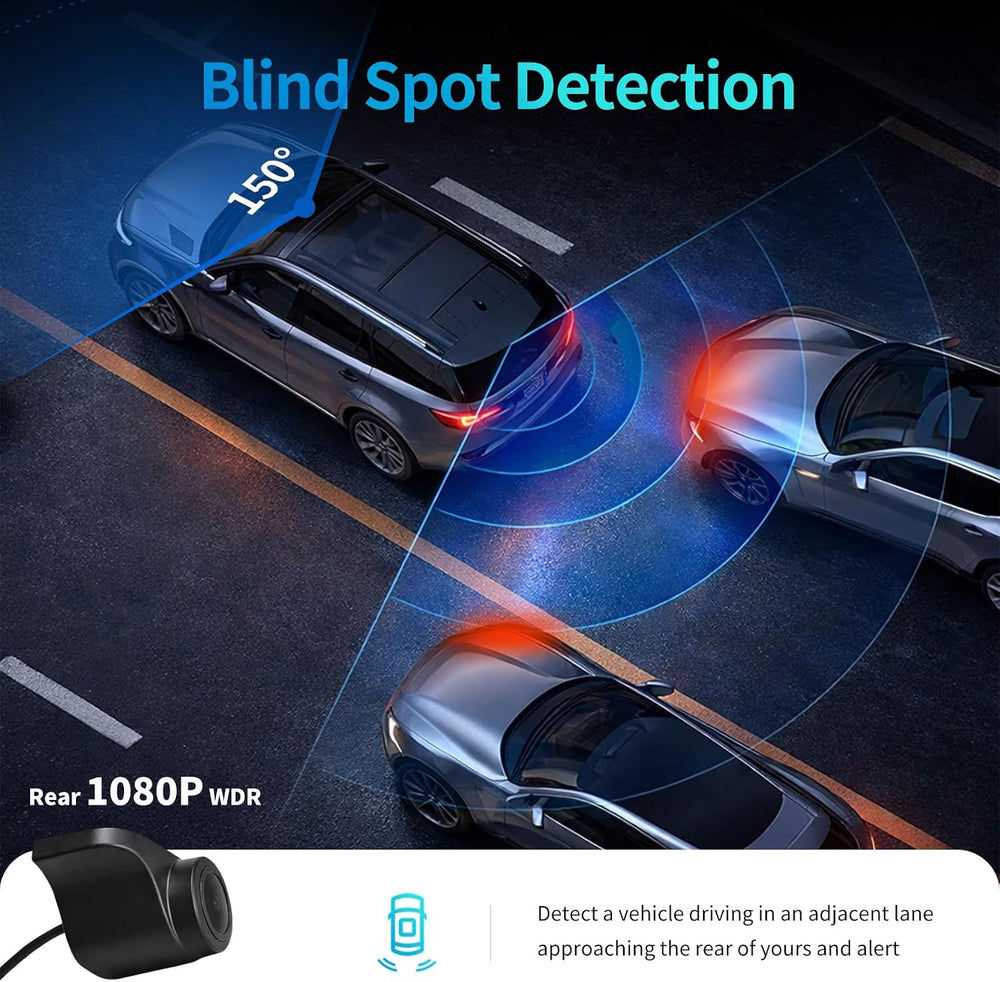 KCV 4K Rear Mirror Dash Cam for Ford F150 F250 F350 (2009-2025 with 16pin Aut...