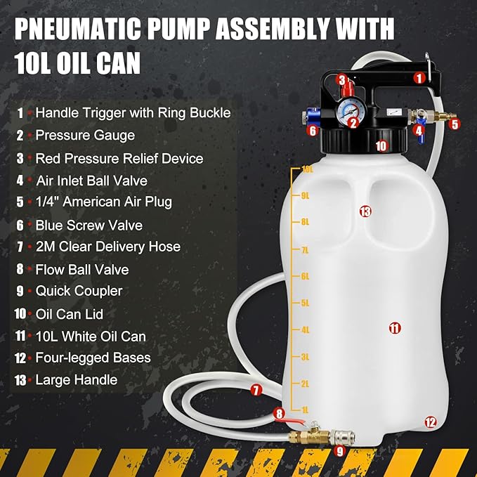 JIFETOR Transmission Fluid Pump Pneumatic Extractor and Dispenser Tool Kit