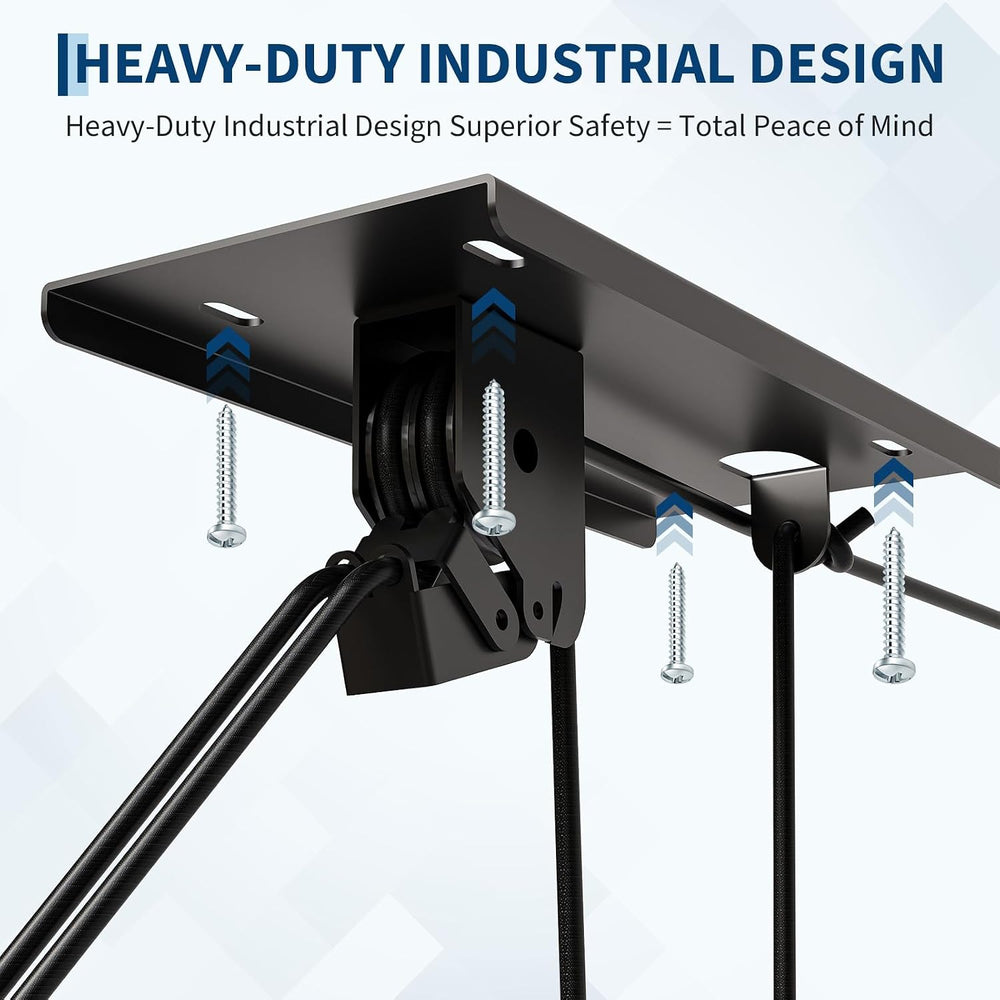 Garvee HeavyโDuty Cargo Box Garage Pulley System, Ceiling Hoist Kit for 10โ14...