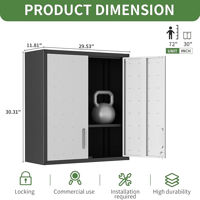 Garage Wall Cabinet, Metal Wall Cabinet