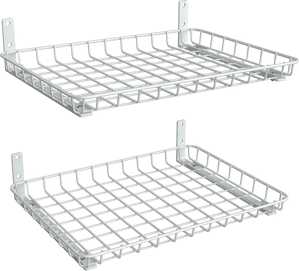 TORACK 2-Pack 12x18 Inch Wall-Mounted Shelves, Garage Wall Shelf