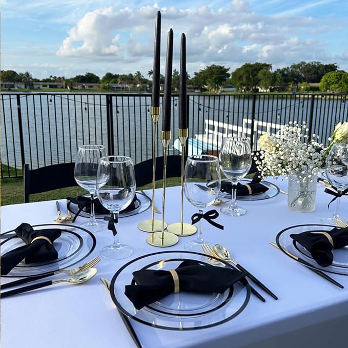 Set of 100 Napkin Rings Metal Gold Semicircle Napkin Ring, Napkin Rings Bulk ...
