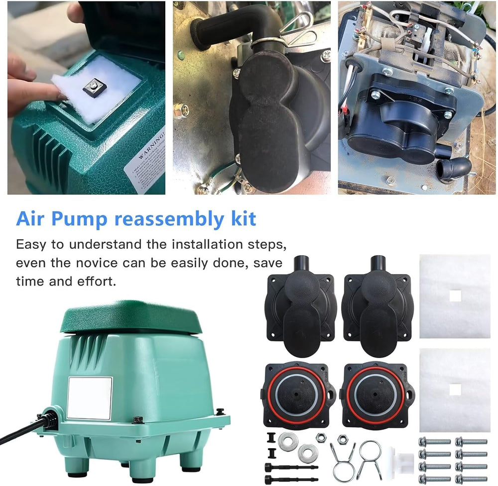 New Updated Air Pump Rebuild Complete Kit for Clearstream CS103EL/ Aqua-Safe ...