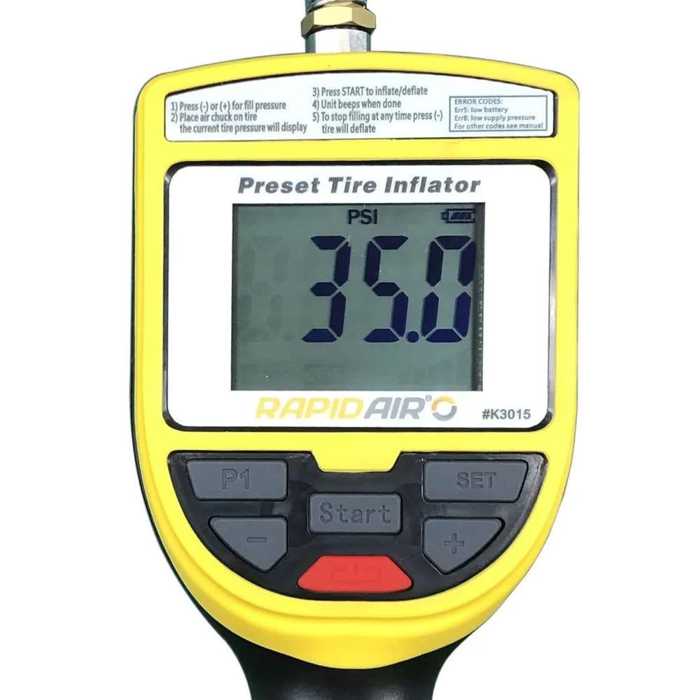 RapidAir, Auto Tire Inflator - Rechargeable, 5 psi to 175 psi Pressure, Max. ...