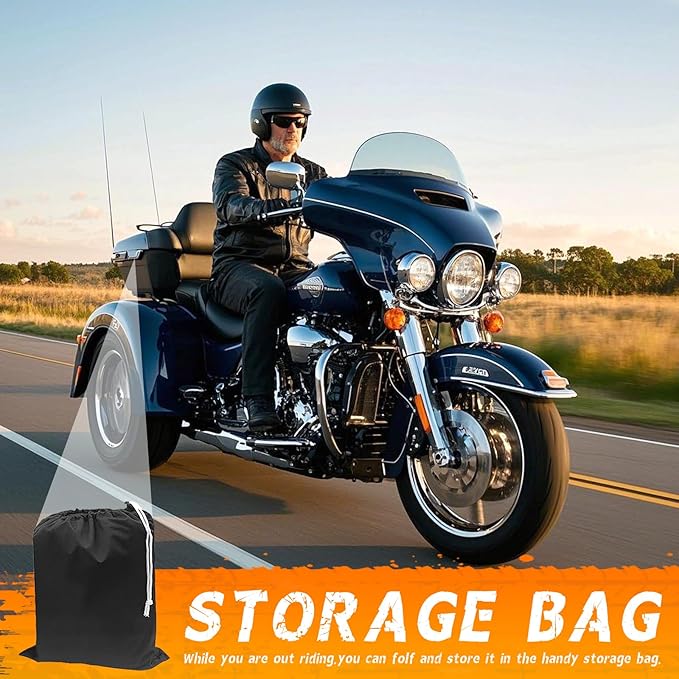 Trike Motorcycle Cover, Outdoor Waterproof Vehicle Cover