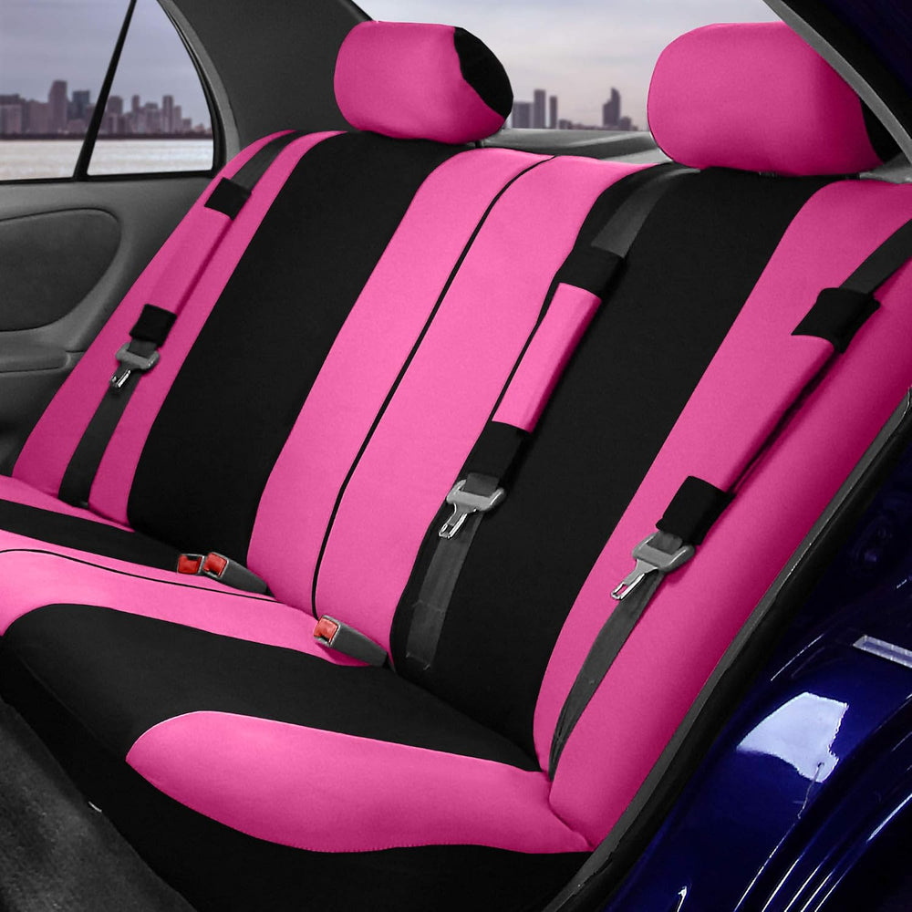 FH Group Stylish Full Set Car Set Covers Front Set and Rear Split Function, A...