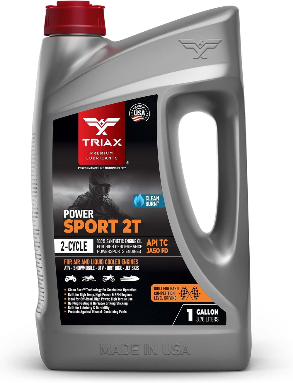 TRIAX Power Sport 2T Full Synthetic, All Season, 2 Cycle Engine Oil | For Pow...