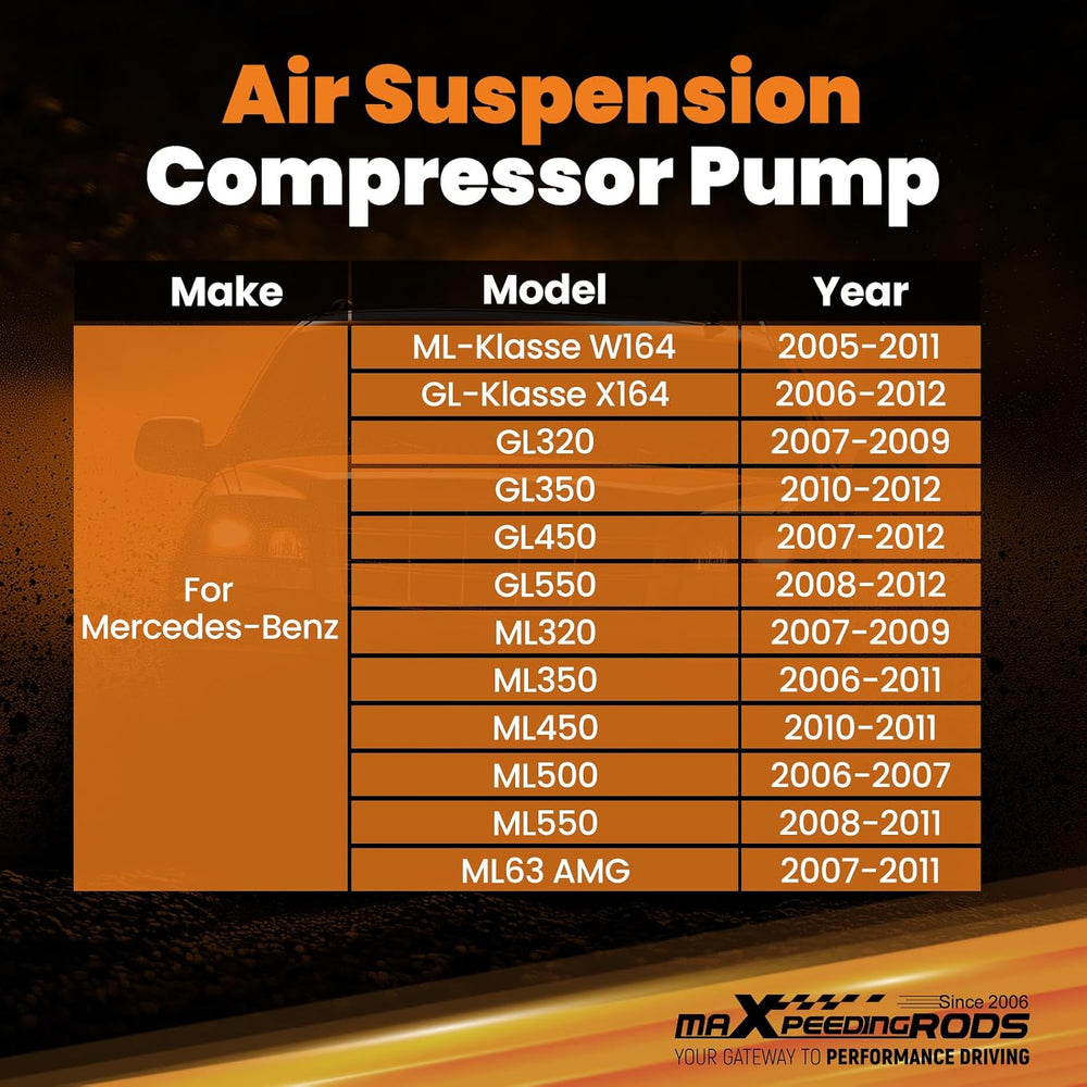 maXpeedingrods Air Suspension Compressor for Mercedes X164 GL450 2007-2012