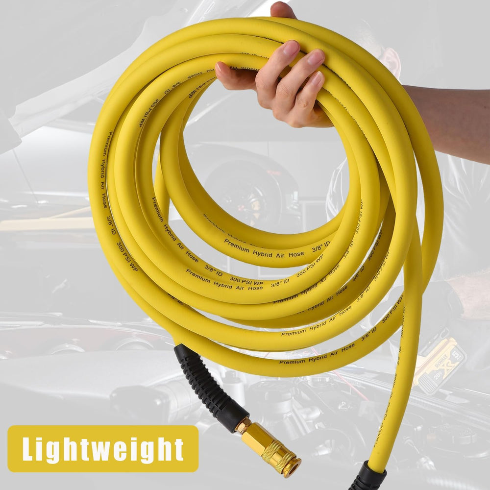 Hybrid Air Hose 3/8-Inch by 100-Feet Air Compressor Hose - Flexible Heavy Dut...