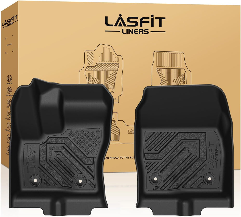 LASFIT Front Floor Mats for Ford Transit Connect 2014-2021 Vinyl Floor