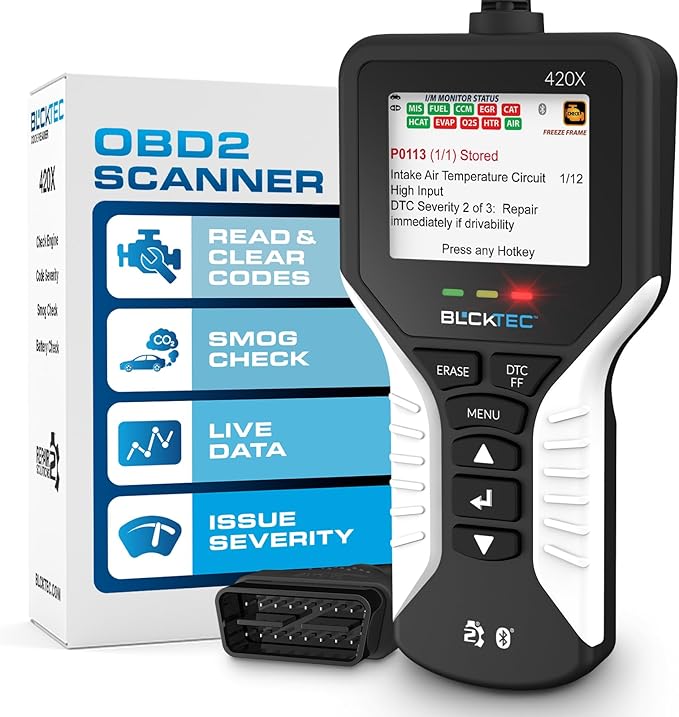 BLCKTEC 420X OBD2 Scanner Diagnostic Tool, Read and Clear Check Engine Light
