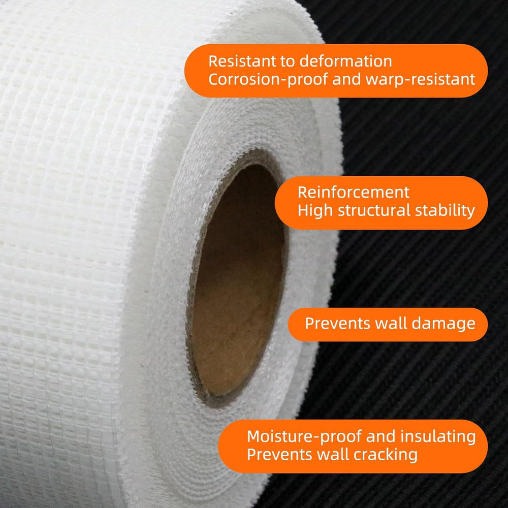 QILIMA Drywall Joint Tape 2 Inch x 148 Feet- Heavy-Duty Self-Adhesive Fibergl...