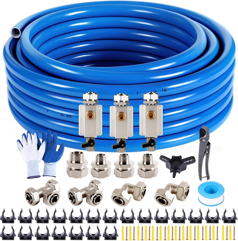 Shop Air Line Kit 3/4"ร100&200&300ft HDPE-Aluminum Tubing