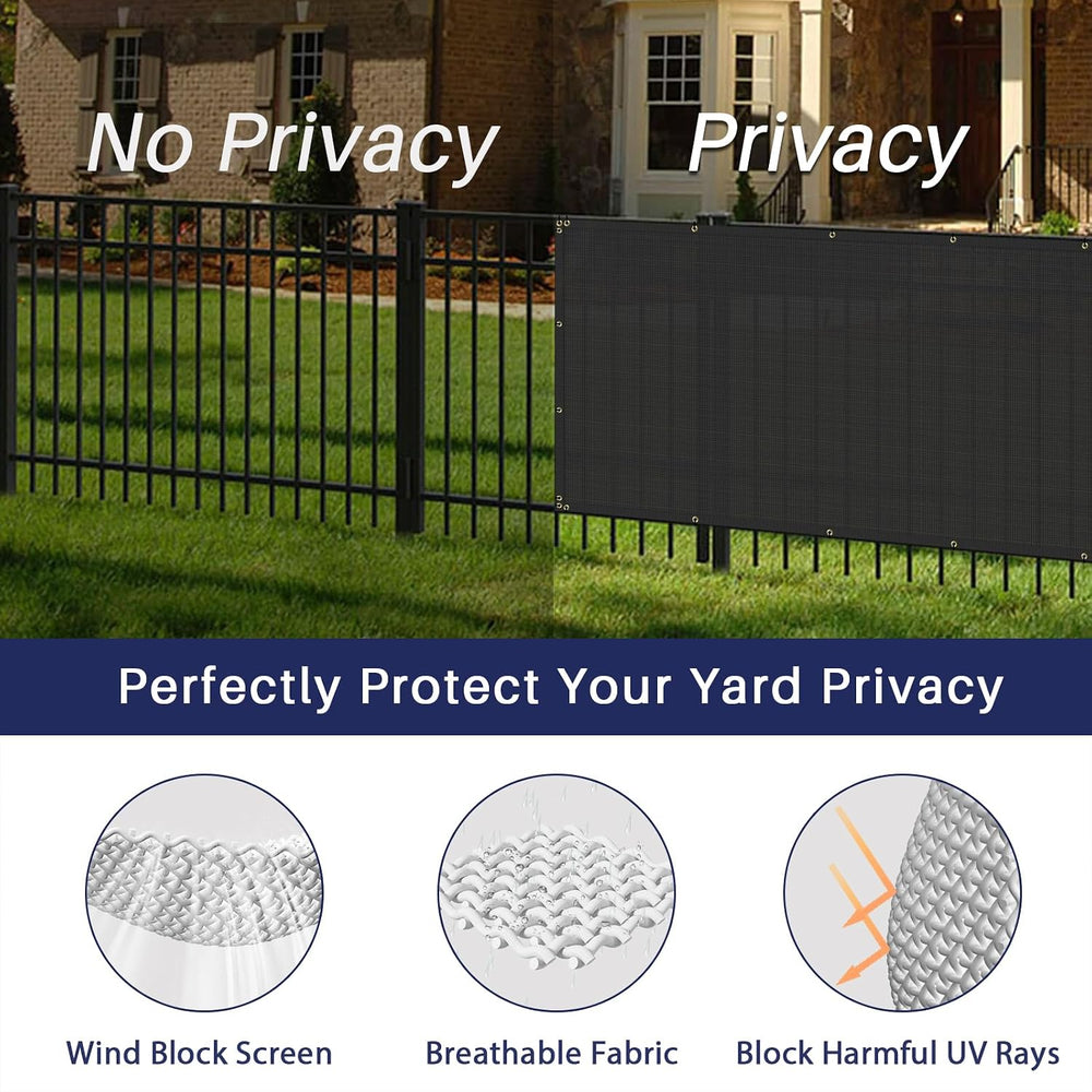Windscreen4less 4' x 50' Privacy Fence Screen Heavy Duty Windscreen F...