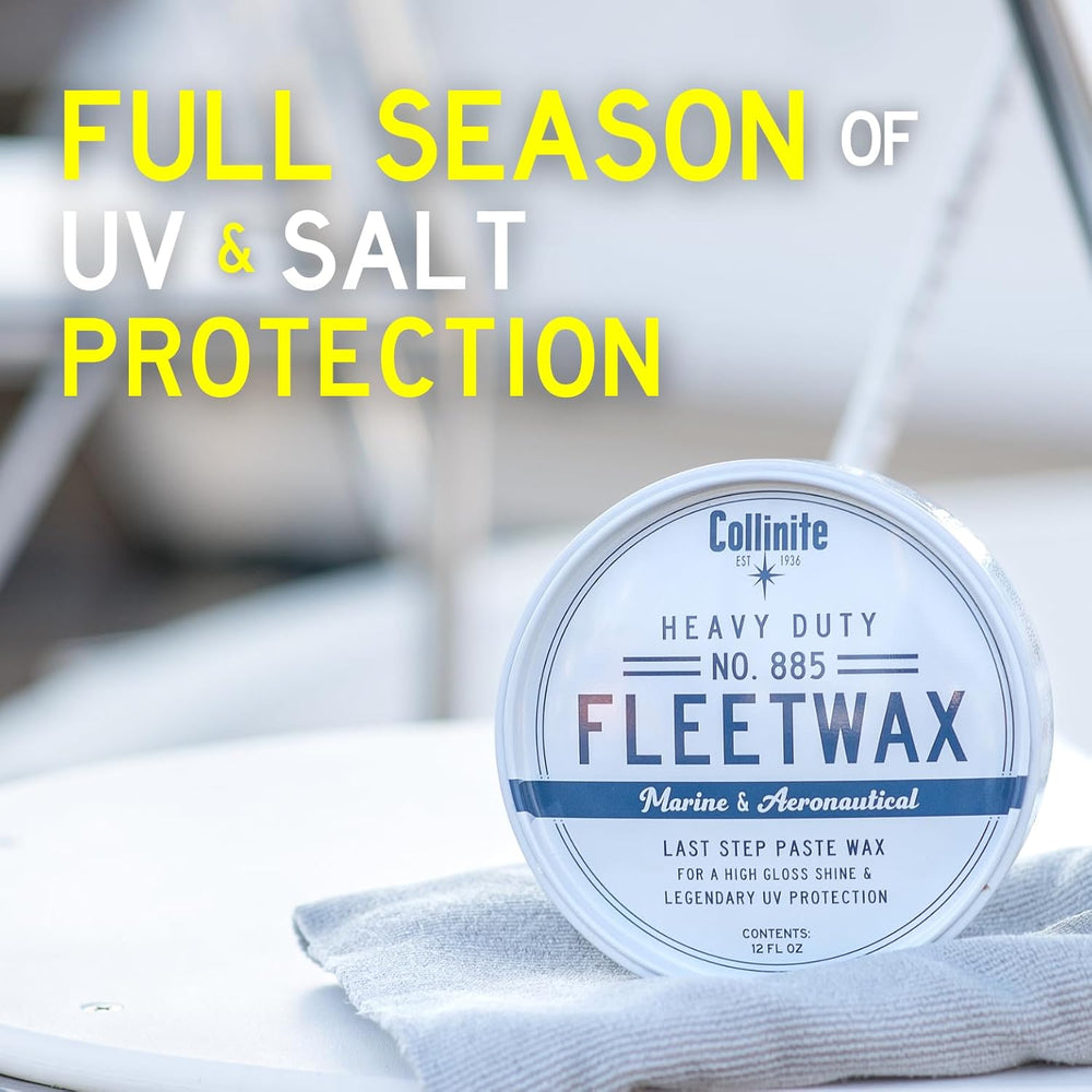Collinite 885 Fleetwax-Marine & RV Heavy Duty Carnauba+Polymer Wax Sealan...